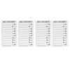 4pcs Checklist Board DIY Production Recyclable Portable Chore Checklist Detachable Chore Chart for