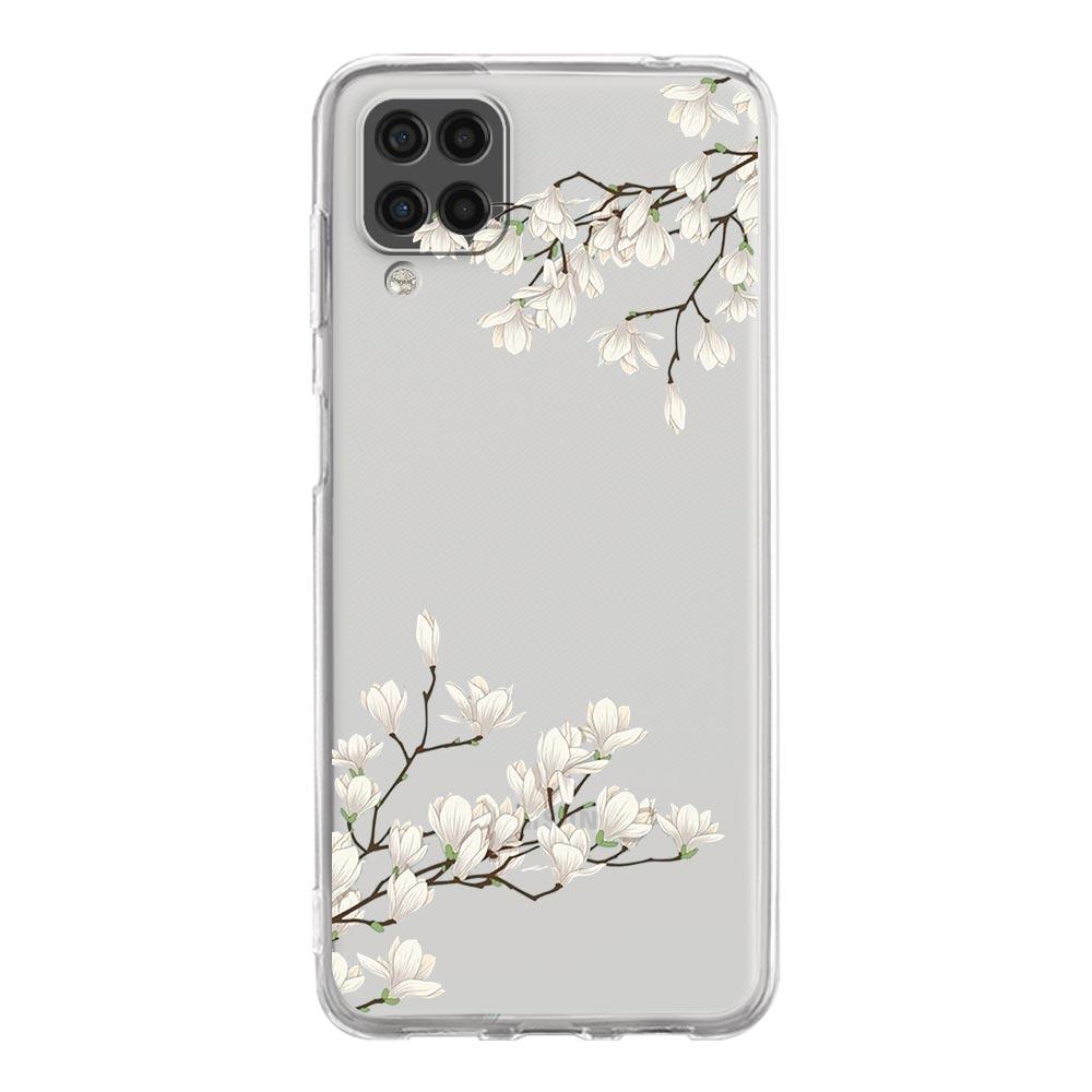 Phone Case For Samsung A13 A33 A35 A55 A73 A53 A23 A51 A71 A21S A12 A31 A41 A05s A03S A15 A25 A32 5G Clear Cover Flower