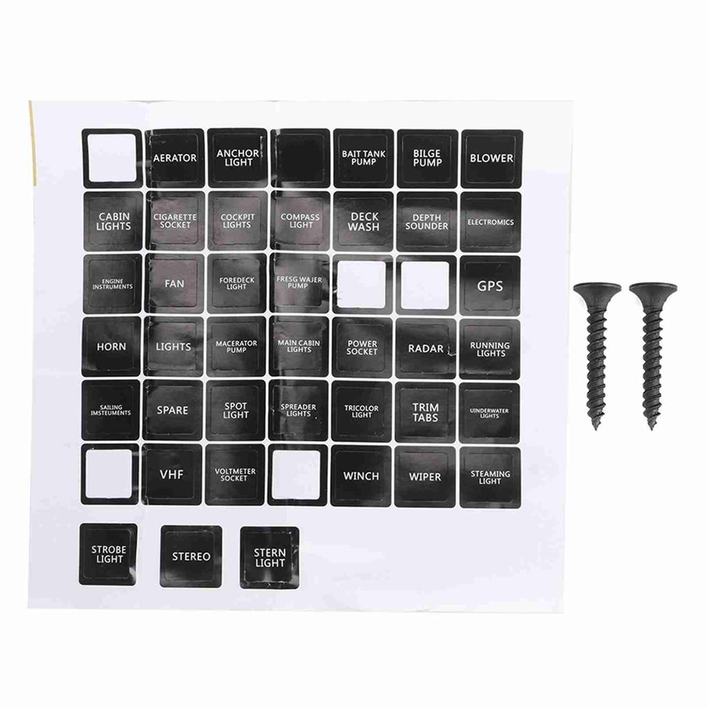 5 Gang LED Toggle   Panel with Digital Voltmeter   for RV Car Motorboat