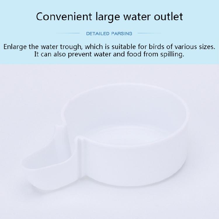 2 Pack Bird Water Dispenser for Cage Parakeet Feeder and Drinker Set for Parrot