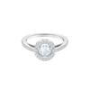 Rhodium Plated Rings Womens Silver