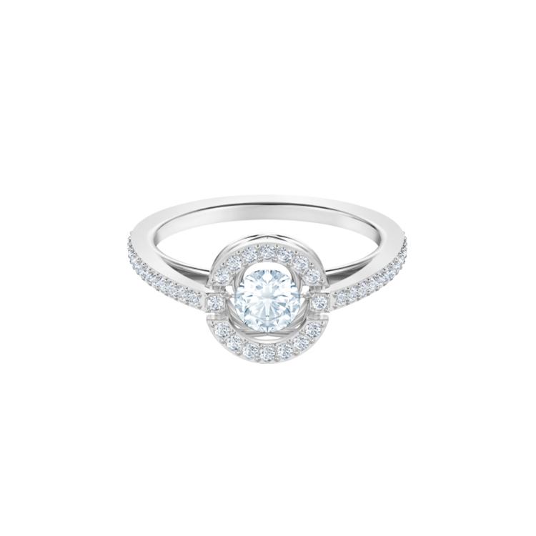 Swarovski Rhodium plated Rings Womens Silver