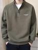 Men's Trendy Zipper Half-High Collar Stylish Hoodie - Casual Spring/Autumn Warm Base Layer T-shirt