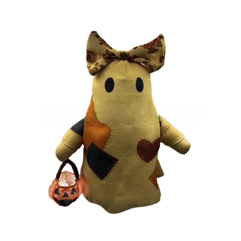 Halloween Decor Pumpkin Ghost Plush Figure With Pp Cotton Filling For Spooky Home Display