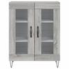 Vidaxl Cabinet, Sonoma Grey Oak, 69.5X34X90Cm, Wood-Based Material