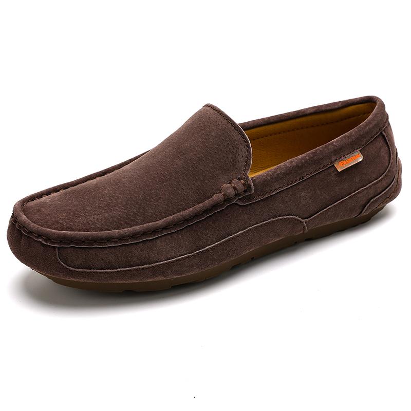 2026 Designer Penny Loafers Men Flats High Quality Soft Suede Leather Flat Shoes Male Casual Driving Shoes Slip On Moccasins