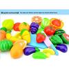 18-Piece Cross-border Fruit & Vegetable Cutting Playset for Kids' Pretend Kitchen