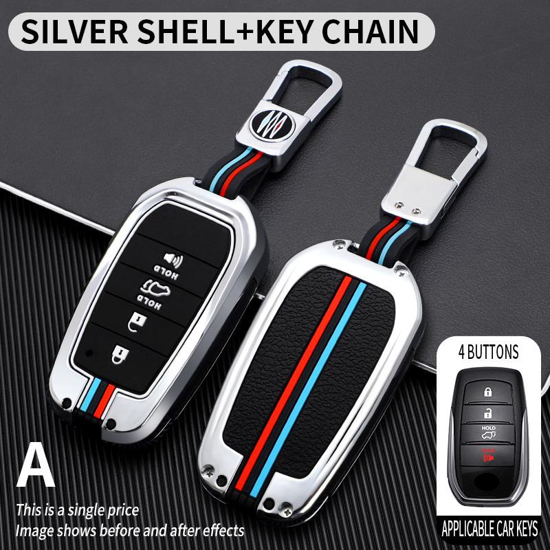 Car Remote Key Cover Case Bag Shell Holder for Toyota Avalon CHR C-HR Camry Corolla Prius Prado RAV4 Protector
