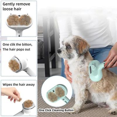 Pet Clean Parní Sprejový Kartáč na Úpravu Psů Unikátní Parní Kartáč Pro Psy Luxusní Kartáč na Úpravu Psů Parní Kartáč Pro Psy C