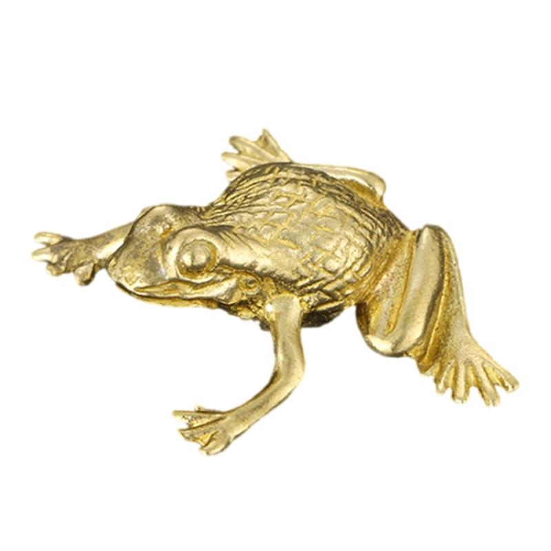 Brass Frogs Statues Figurines Animal Statue Figurines Sculptures Tabletop Centerpieces Home Decors Collectibles Figurine