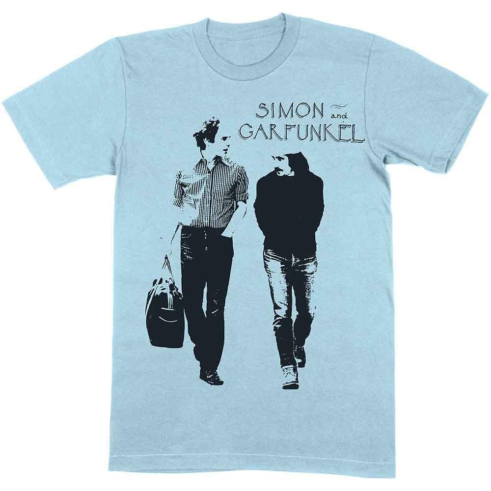 Simon  Garfunkel Walking T-Shirt Blue New Unisex T-Shirt XXXL