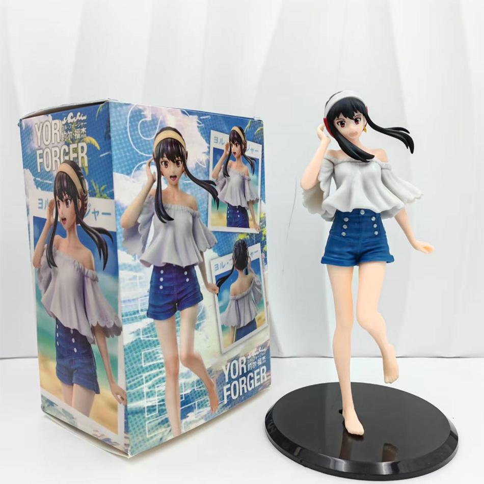 Hot Anime Figure Kawai Anya Forger Yor Action Figures Standing Figurine Collectible Model Doll Toys In Stock SPY FAMILY Poseable Articulated Scale