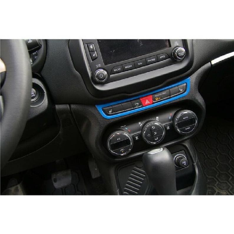 For Jeep Renegade 15 16 17 Light Blue Emergency Light Switch Panel Trim 1pcs