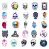10/50PCS Mixed VSCO Holographic Laser Skull Stickers Graffiti Kids Toy Skateboard Car Motorcycle Bicycle Sticker Decals