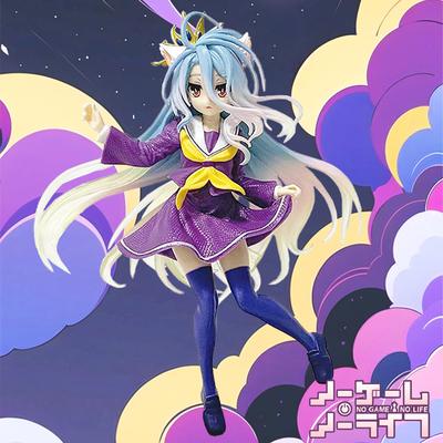 18cm No Game No Life White Figure Anime PVC Anime Action Figures Model Collection Ornament Anime Model Toy Gift