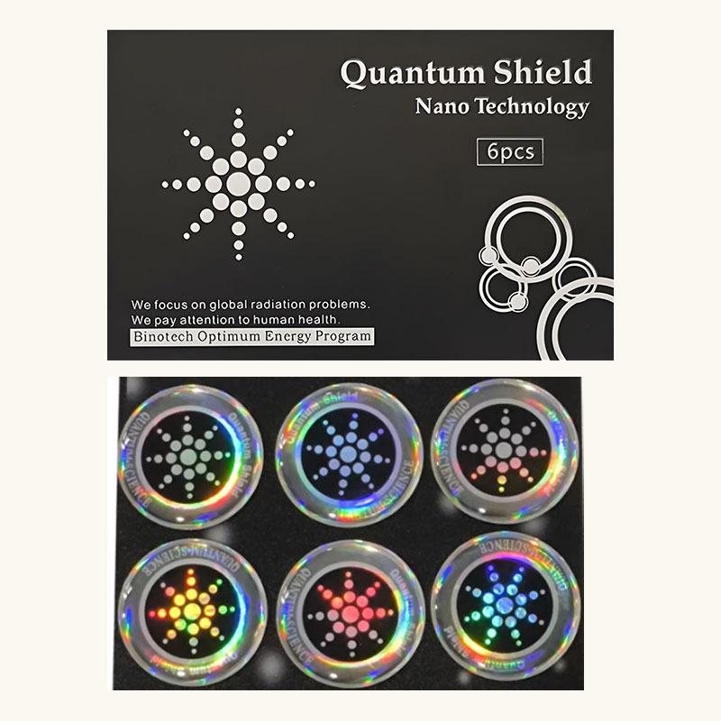 Six-Piece Energy Shield: Anti-Radiation Mobile Phone Stickers with Negative Ions