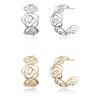 OVLA ROSE WIRE HOOP EARRING_2color JE057