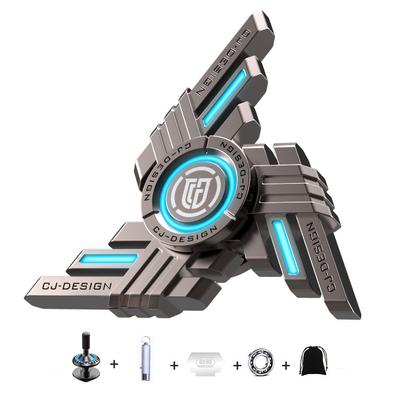 Commander Fidget Spinner, mit leuchtendem, langlebigem, geräuschlosem Hochgeschwindigkeitslager, Finger-Hand-Spinner-Spielzeug/Geschenke für Erwachsene und Kinder (Taschenlampe im Lieferumfang enthalten)