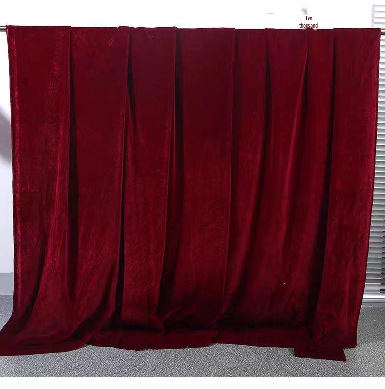 Luxuriöser Rot-Gold-Samt-Hochzeits-Hintergrund und Tischdecke