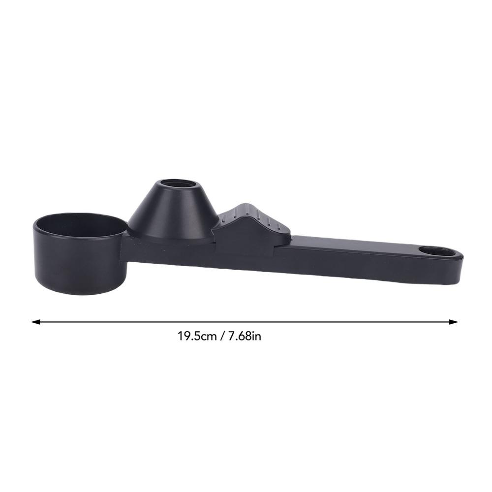 2PCS Set Spill-Free Coffee Measuring Spoons Black Color Scoop Funnel Coffee Scoop Funnels  Coffee