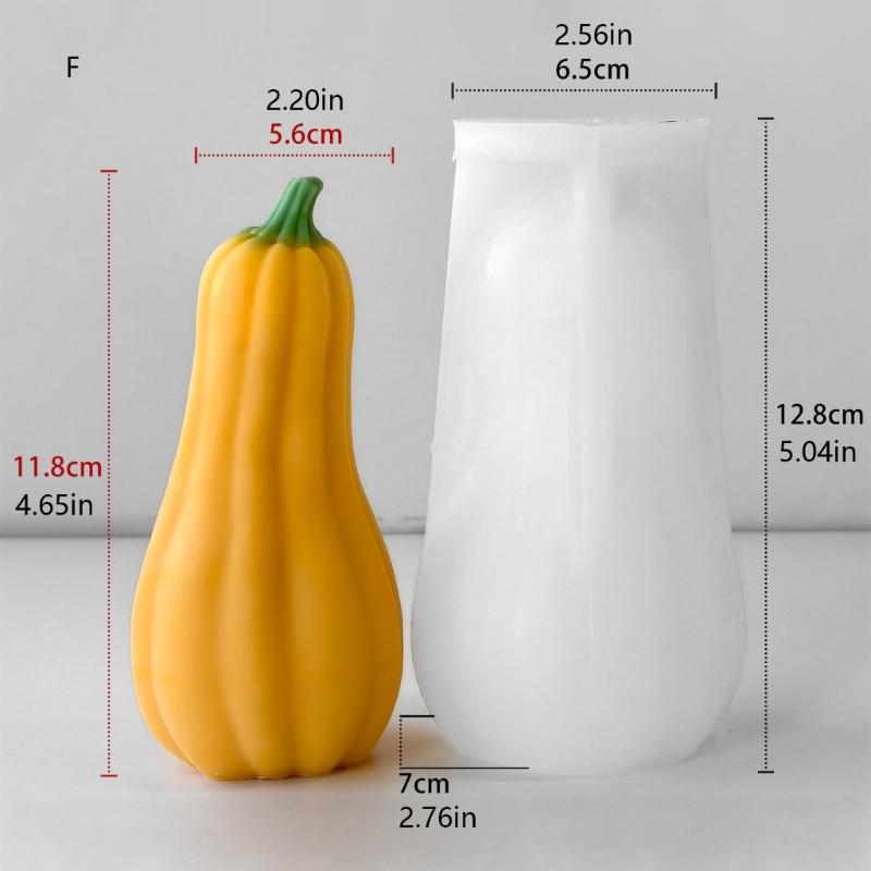 Silicone Molds Halloween Candle Molds Epoxy Resin Molds Pumpkin Castings Molds Plasters Molds for Chocolate Cake