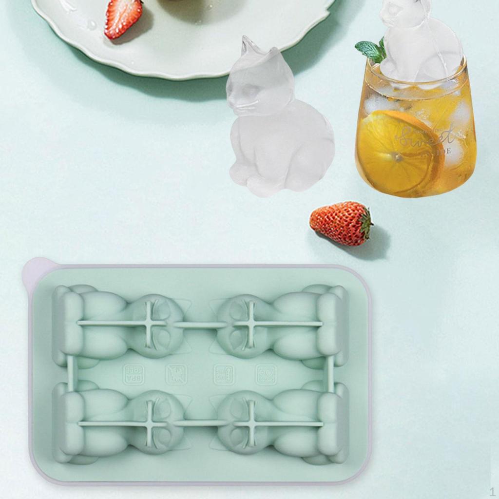 Silicone Chilled Cube Tray Portable DIY Making Tool for Tea Drink Juice black