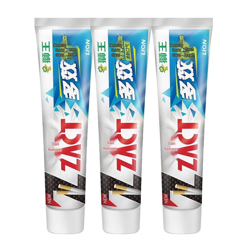Lion Stain-Off Multi-Action Fluoride Toothpaste - Mint, 3x150g Pack
