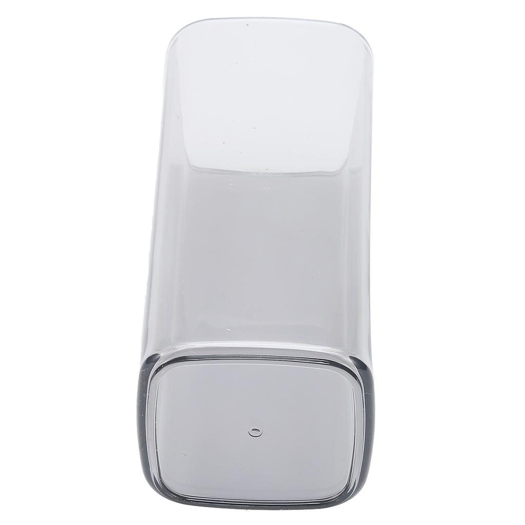 400ml Square Acrylic Cup Reusable Modern Tea Milk Juice Coffee Mug for Home Office UseGray