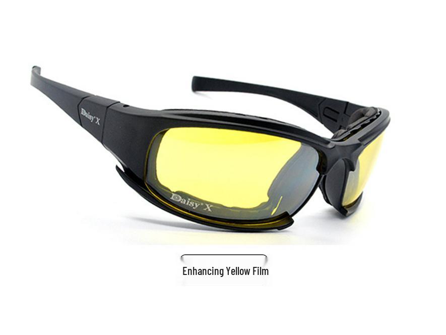 Militärische taktische polarisierte Brille - US Daisy x7 für Nachtsicht & Motorradfahren