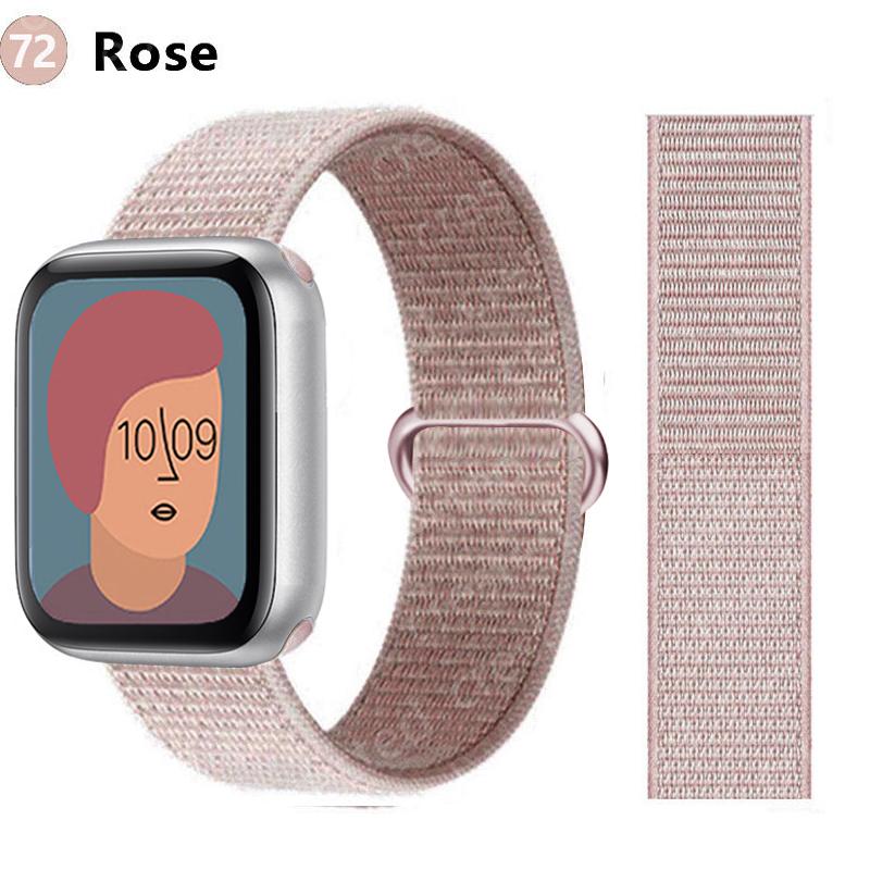2pcs Straps For Apple Watch Band 44mm 40mm 45mm 46mm 42mm 49mm 41mm Nylon Loop Bracelet iwatch Series 10 9 8 7 6 5 3 se ultra 2