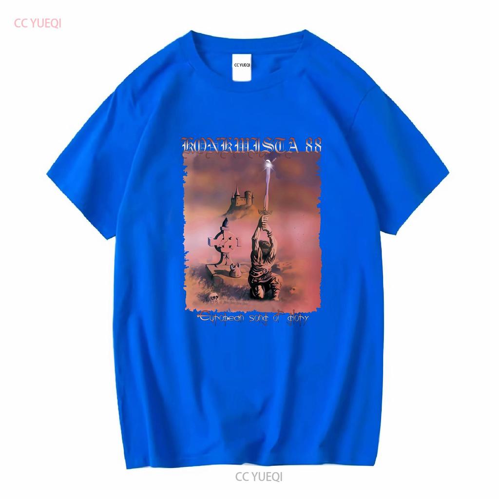 Nové Evropské tričko slávy KONKWISTA 88 Klasické tričko Muž Žena S 5XL dlouhý nebo krátký rukáv vintage Prané Prodyšné Stylové