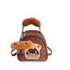 Schoolbag backpack Korean version women retro cute chef puppy backpack women casual cartoon commuter casual backpack