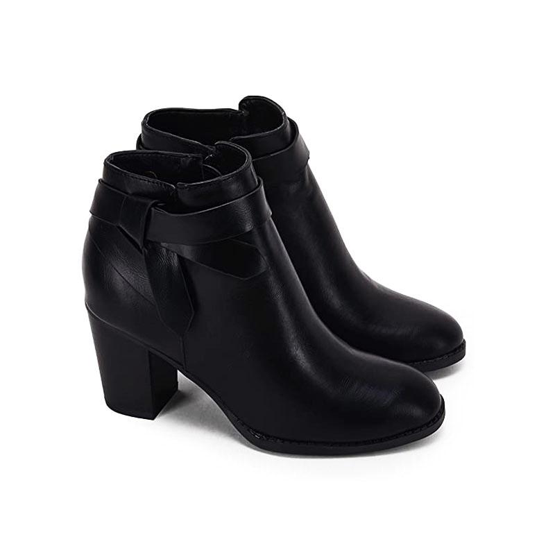 Otoño E Invierno Corbata De Mujer Nudo Chelsea Pump Botines Cerrados Punta  Botines De Tacón Apilado Zapatos comprar a buen precio — entrega gratuita,  reseñas reales con fotos — Joom