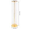 2 Pcs 35.4inch Tall Wedding Centerpieces Flower Vases Acrylic Crystal Gold Vase Metal Flowers Stand