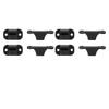 4 Set RV Door Holders Multifunctional Keep Door Open Rust Proof Camper Door Stops for Caravan Boat Black