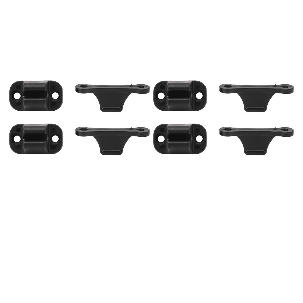 4 Set RV Door Holders Multifunctional Keep Door Open Rust Proof Camper Door Stops for Caravan Boat Black