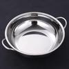 ZISIZ Stainless Steel Double-Handle Hot Pot