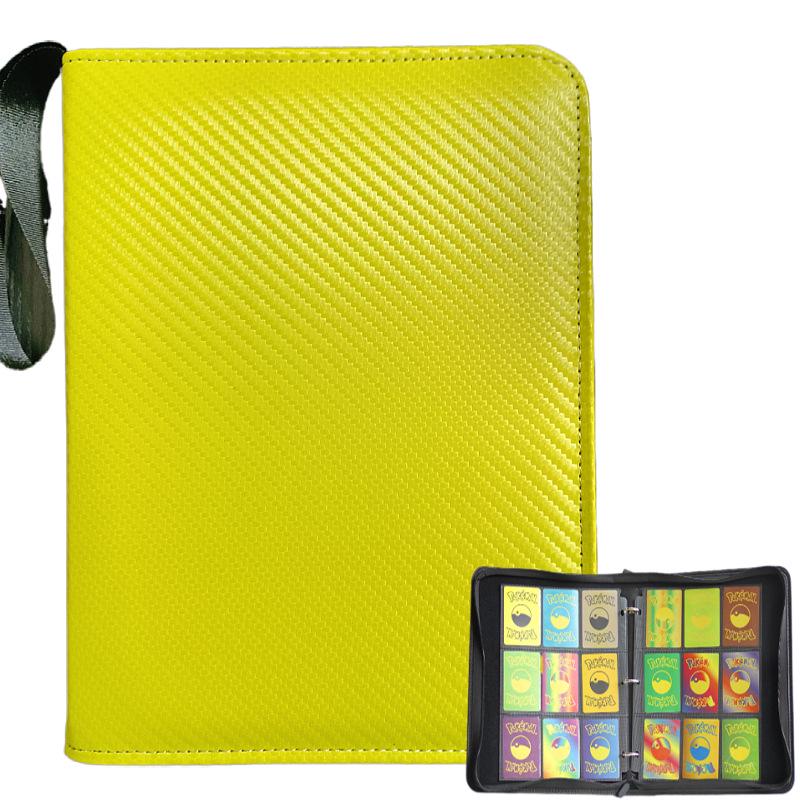 Four-Pocket PU Zipper Pokémon Card Binder - Trading Card Collection Album