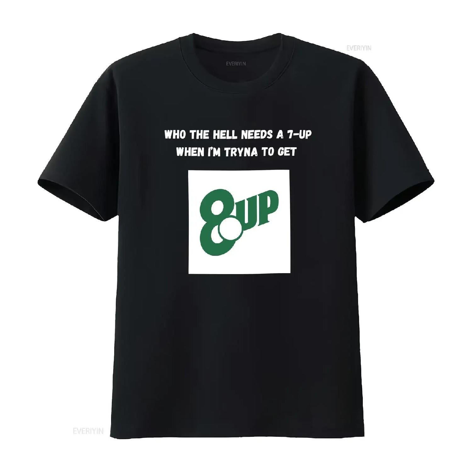 

8UP TEE vintage Washed Breathable Slightly designer clothes streetwear Comfortable fashion Stretched Soft Top For Everyday Wear XXXXXL чорний