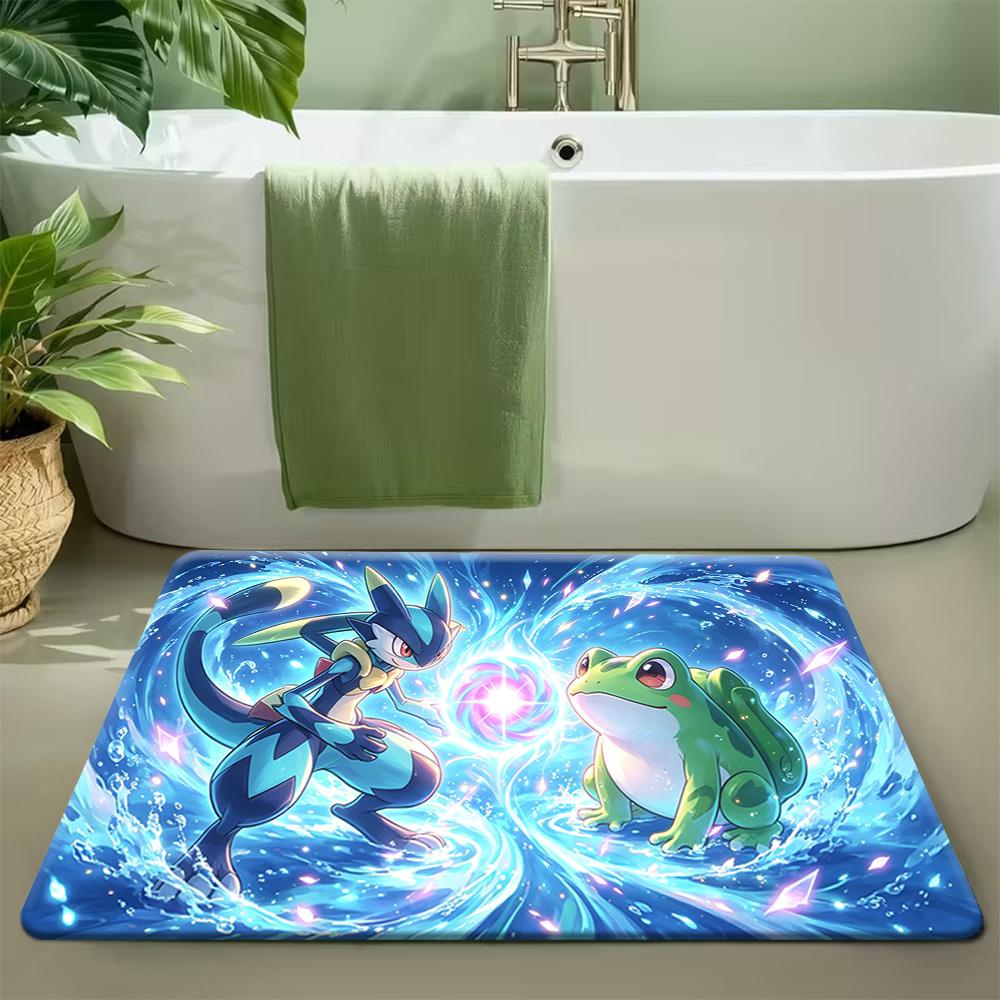 Pokemon Ash & Raichu Desert Starry Sky Print Non-Slip Doormat Soft Floor Mat 40cm by 60cm