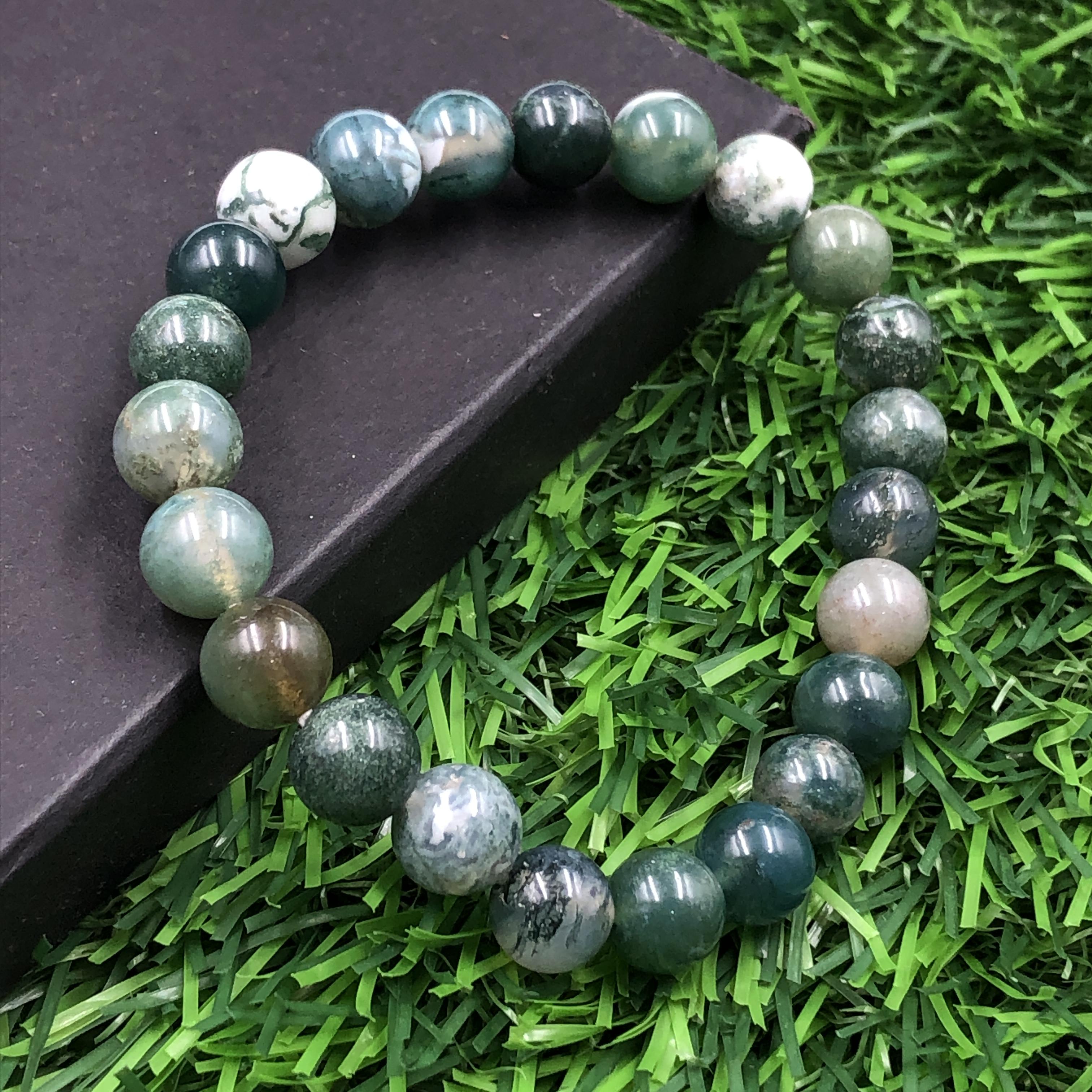 8 мм Натуральный Индийский Агат Камень Круглые Бусины Эластичный Браслет 7,5  Унисекс Украшение В Подарок RBB-38