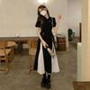 New Chinese-style Improved Cheongsam Dress Women's Summer Large Size Gentle National Style Tea Break Design Sense Hepburn Little Black Dress Women