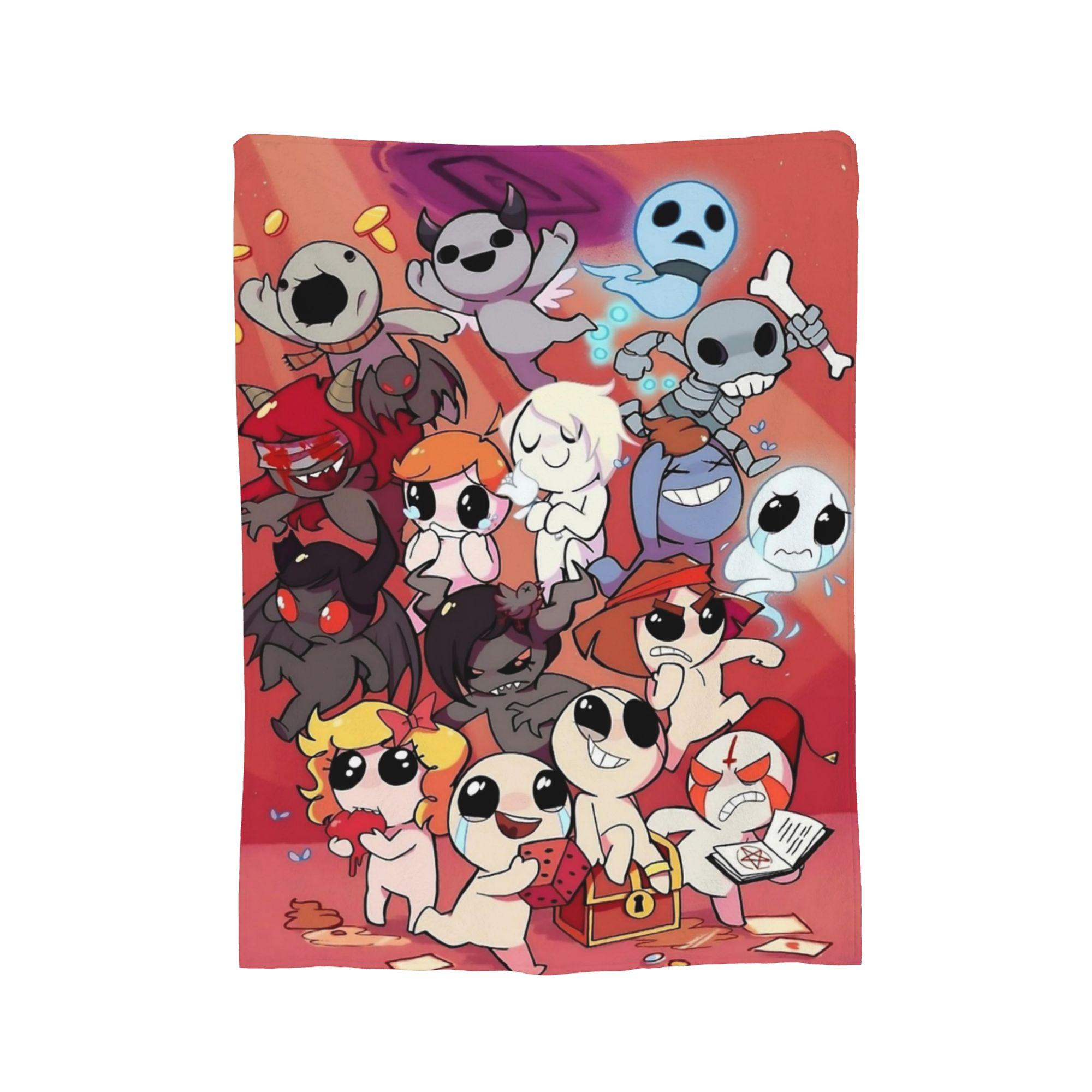 

Game The Binding of Isaac Blanket Fleece All Season Portable Super Warm Throw Blankets for Sofa Couch Bedding Throws 75x90cm