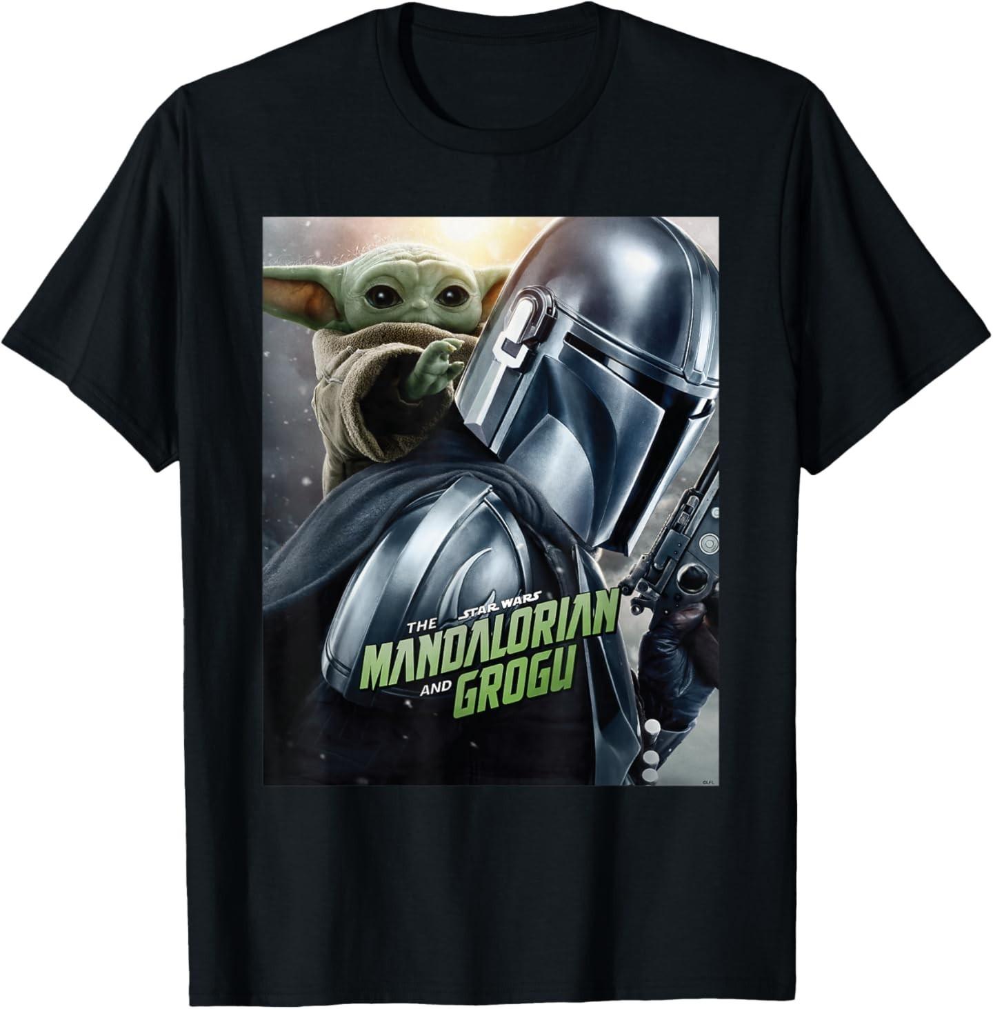 Star Wars The Mandalorian and Grogu Official Movie Poster T-Shirt Unisex T-Shirt S