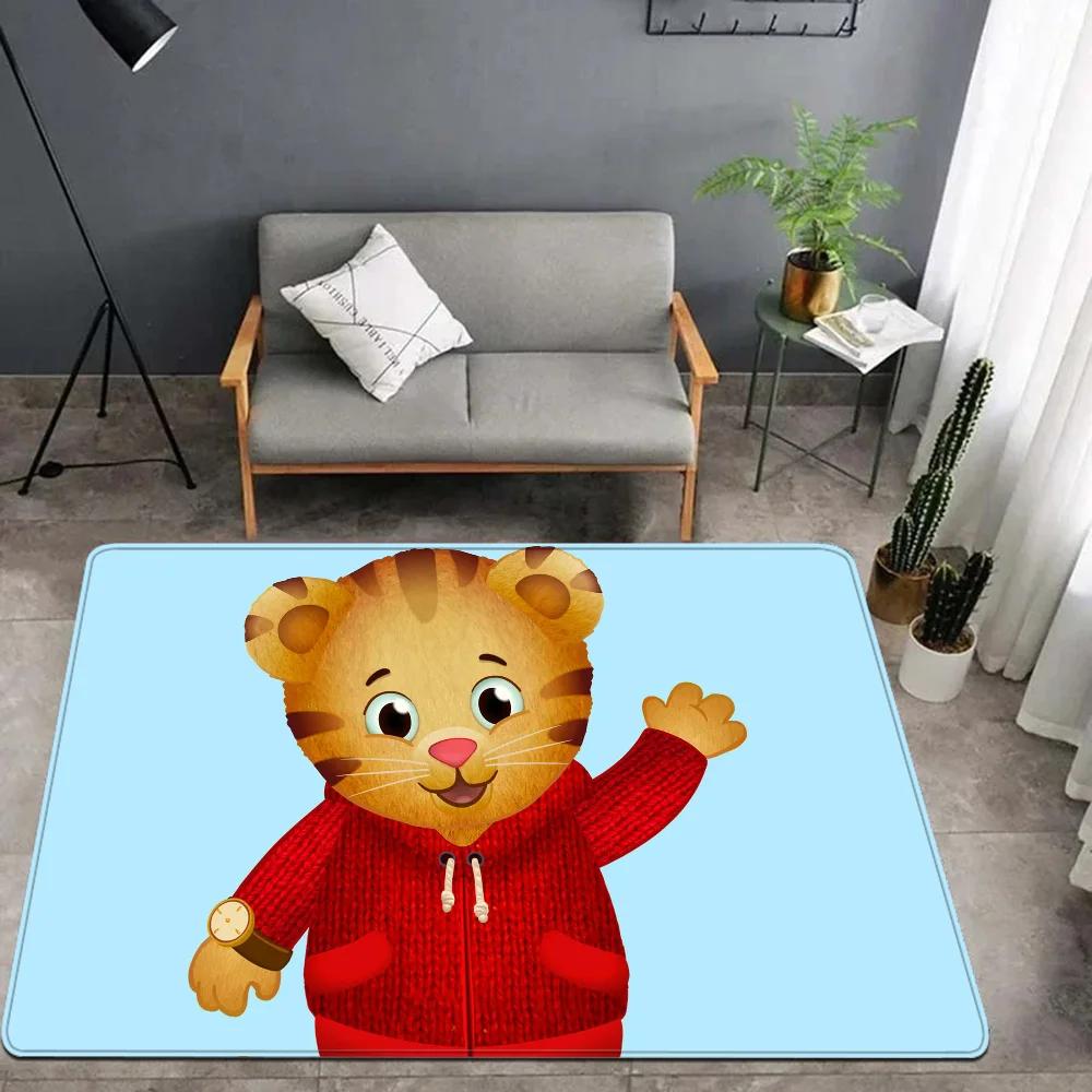 Daniel-Tigers Stop Hallway Carpet Washable Non-Slip Living Room Sofa Chairs Area Mat Kitchen Doormat Area Rug