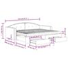 Extendable Daybed with Drawers Dark Green 90x200 Cm Velvet