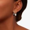 Light Luxury Copper Plated 18K Real Gold Inlaid Super Flash Zircon Drop Glaze Earrings, Ear Buckles, Advanced Temperament Fashionable And Exquisite