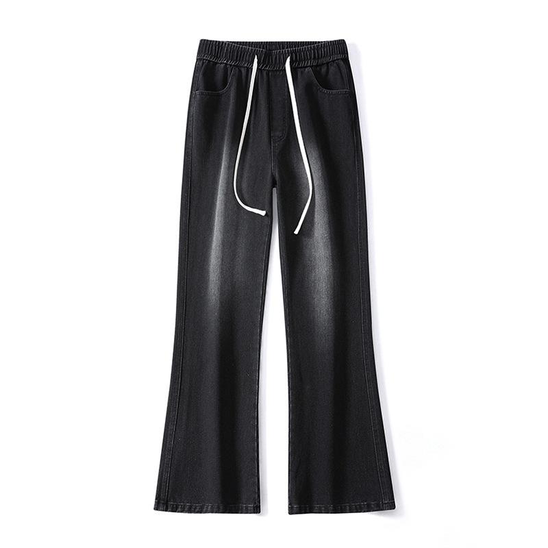 

Американские ретро джинсы мужские зимние плюшевые утепленные расклешенные брюки XXXL