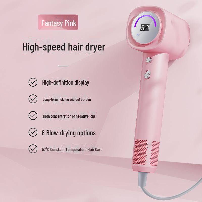 Vysoce výkonný přenosný fén s negativními ionty pro rychlé sušení a péči o vlasy