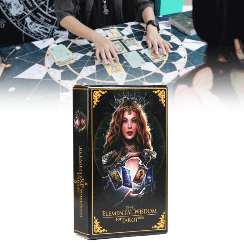 Elemental The Wisdom Tarot Board Game Cards Party Play Props Durable Fun Gift